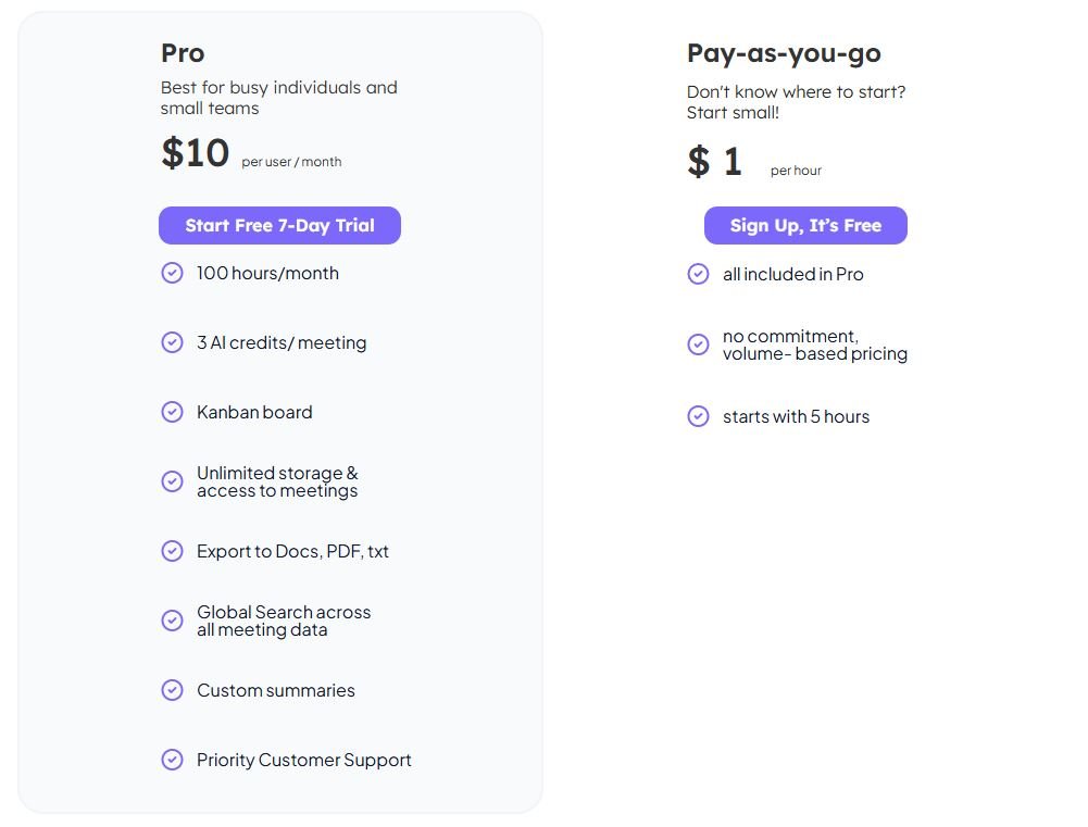 Noty Pricing