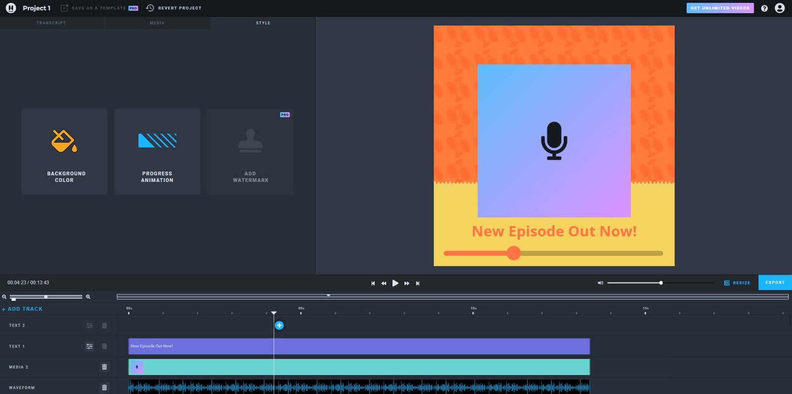 How to Create Audiograms and Transcribe Audio with Headliner - Escribr